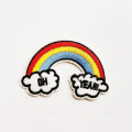 Custom Iron-on Enhancement Patch Embroidery Cute Rainbow Patch For Dresses Clothes Garment Blouse